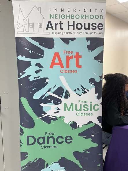 Inner-city Art House banner. 