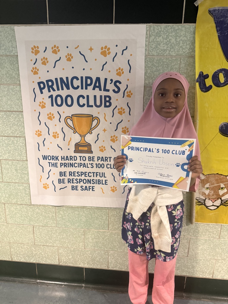 student who won Principal 100 club this week