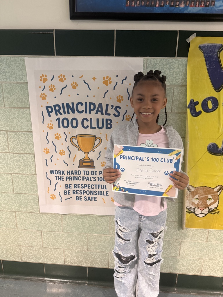 student who won Principal 100 club this week