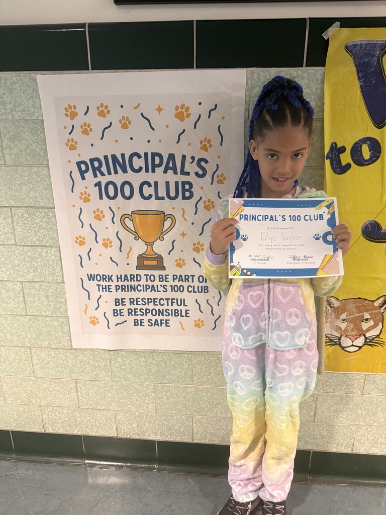 student who won Principal 100 club this week