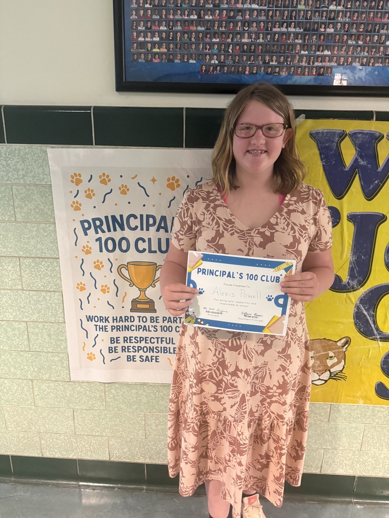student who won Principal 100 club this week