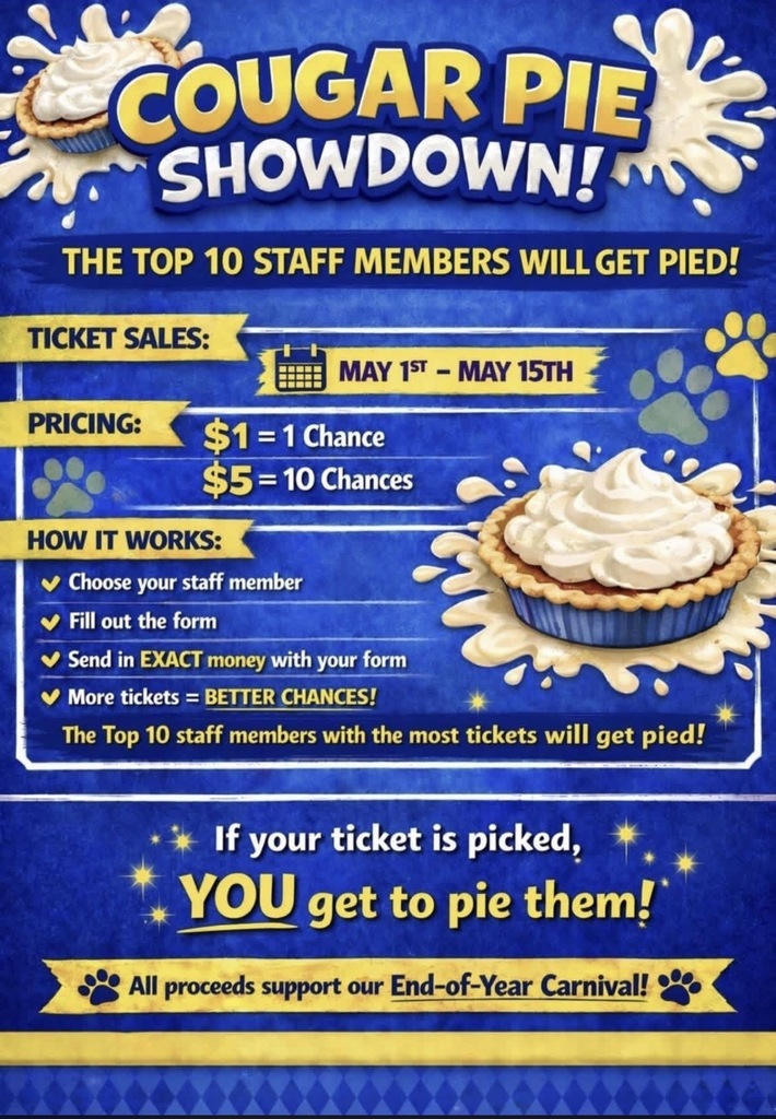flyer that explains a fundraiser happening to raise funds for the end of the year carnival. 