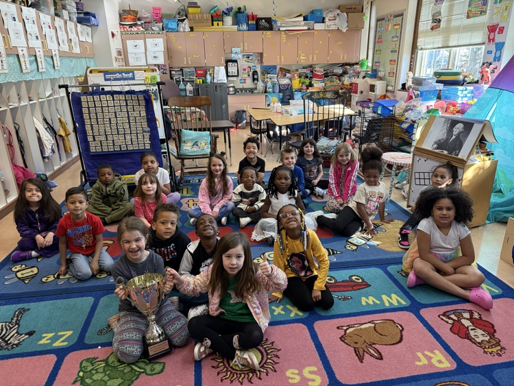 April Kindergarten Monthly Attendance Trophy Winners  