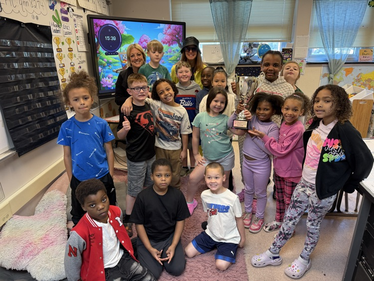 April 2nd Grade Monthly Attendance Trophy Winners  