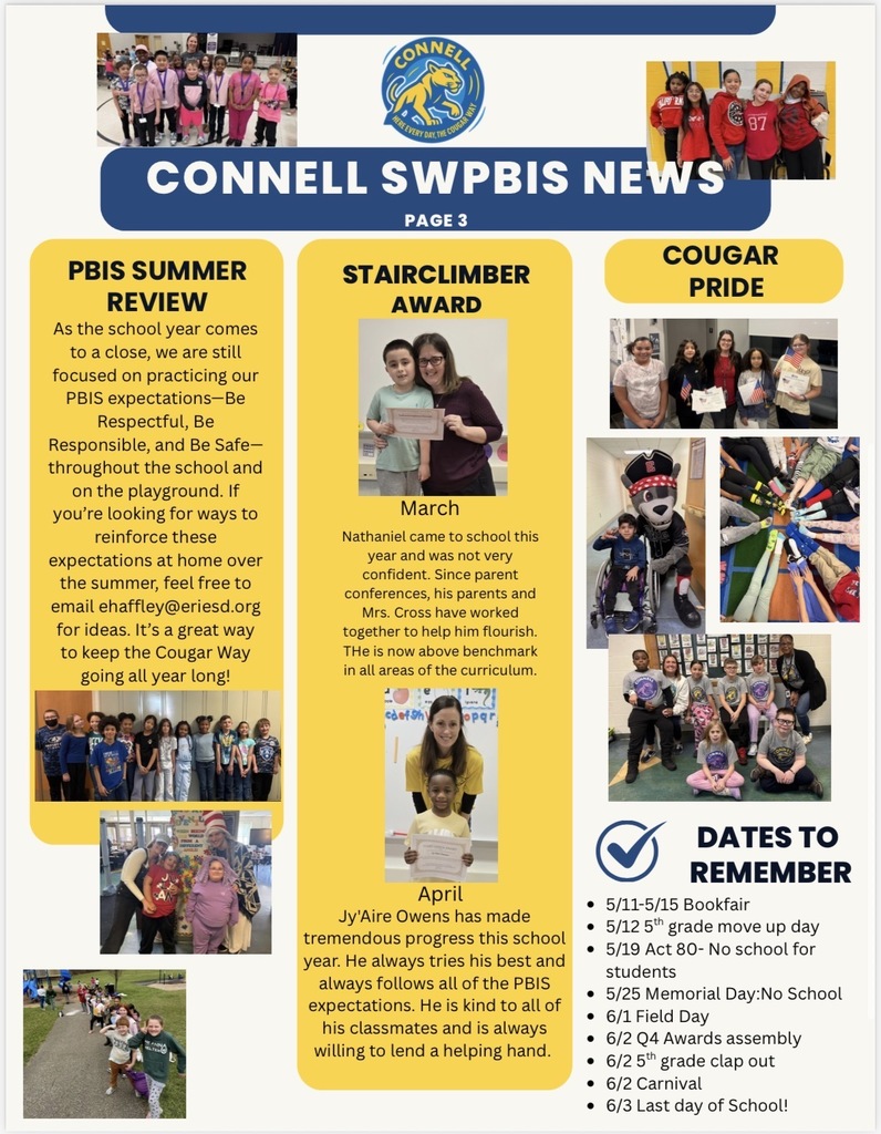 connell swpbis news for quarter 3. 