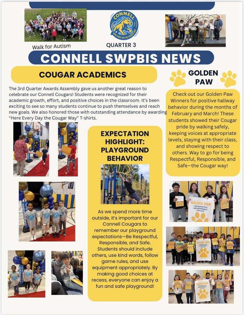 connell swpbis news for quarter 3. 