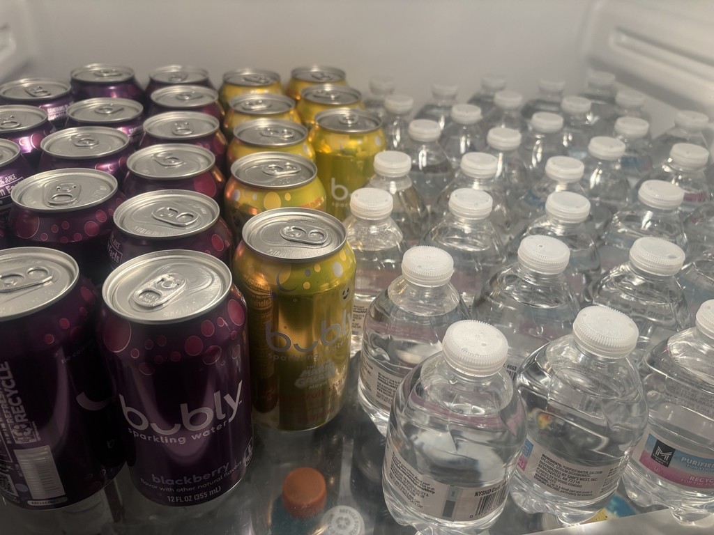 Picture of waters and Bubly sparking waters