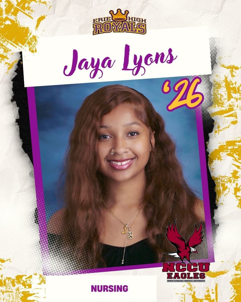 Erie High senior class photo of Jaya Lyons.