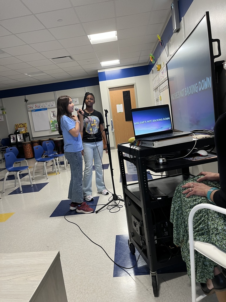Students in Karoke after school enrichment program.