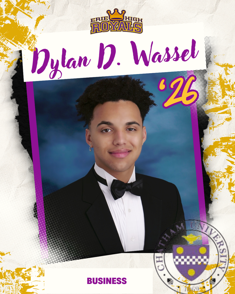 Erie High Senior Dylan D. Wassel 