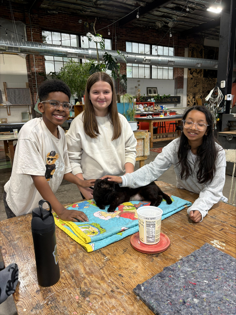 Lincoln students at Grounded Print Shop