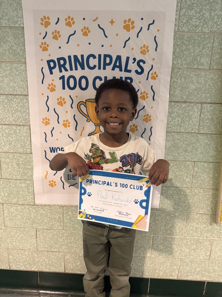 principal 100 club winner with certificate