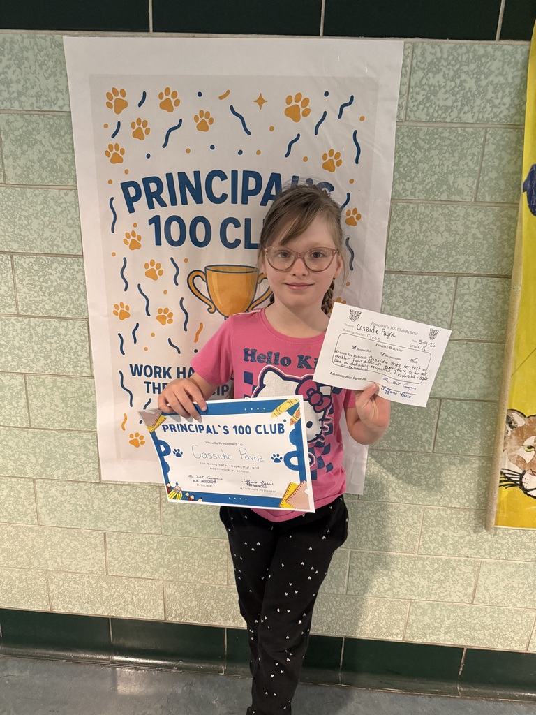 principal 100 club winner with certificate