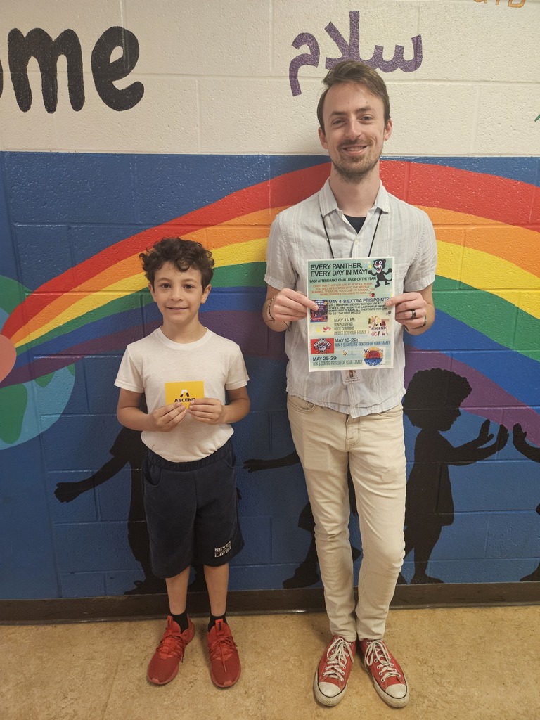 student winner of last week's attendance challenge w attendance coordinator