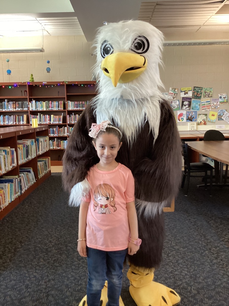 Diehl Eagle with student