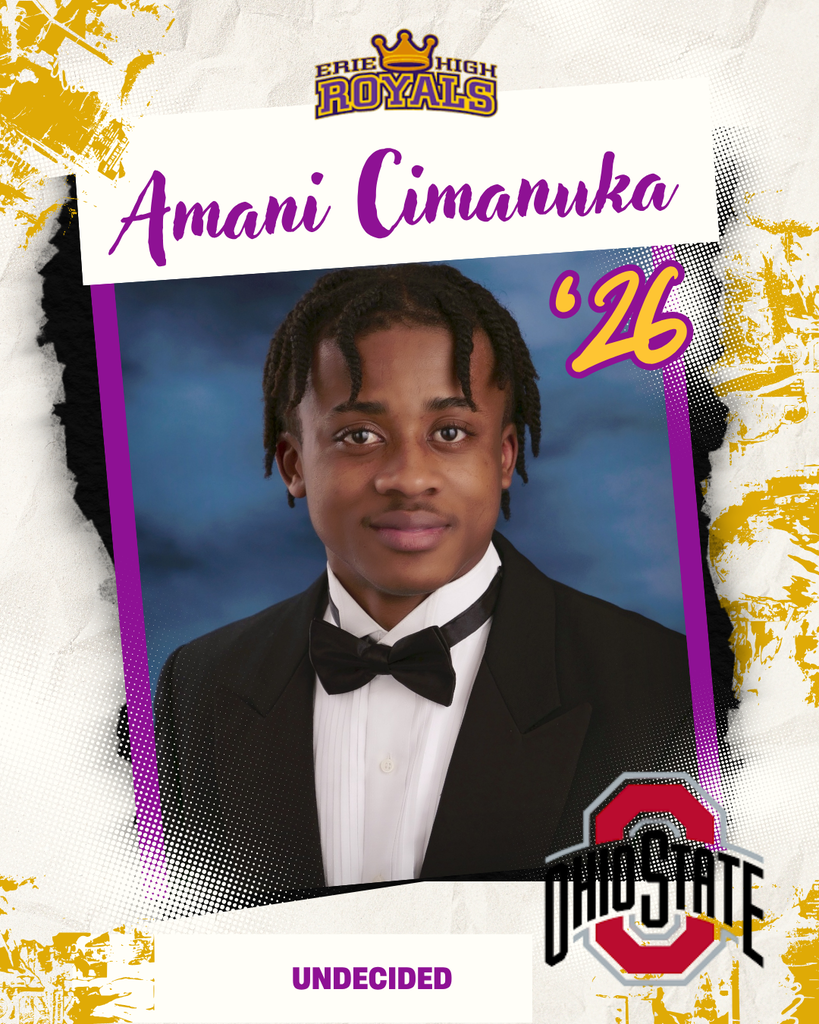 Erie High Senior photo of Amani Cimanuka