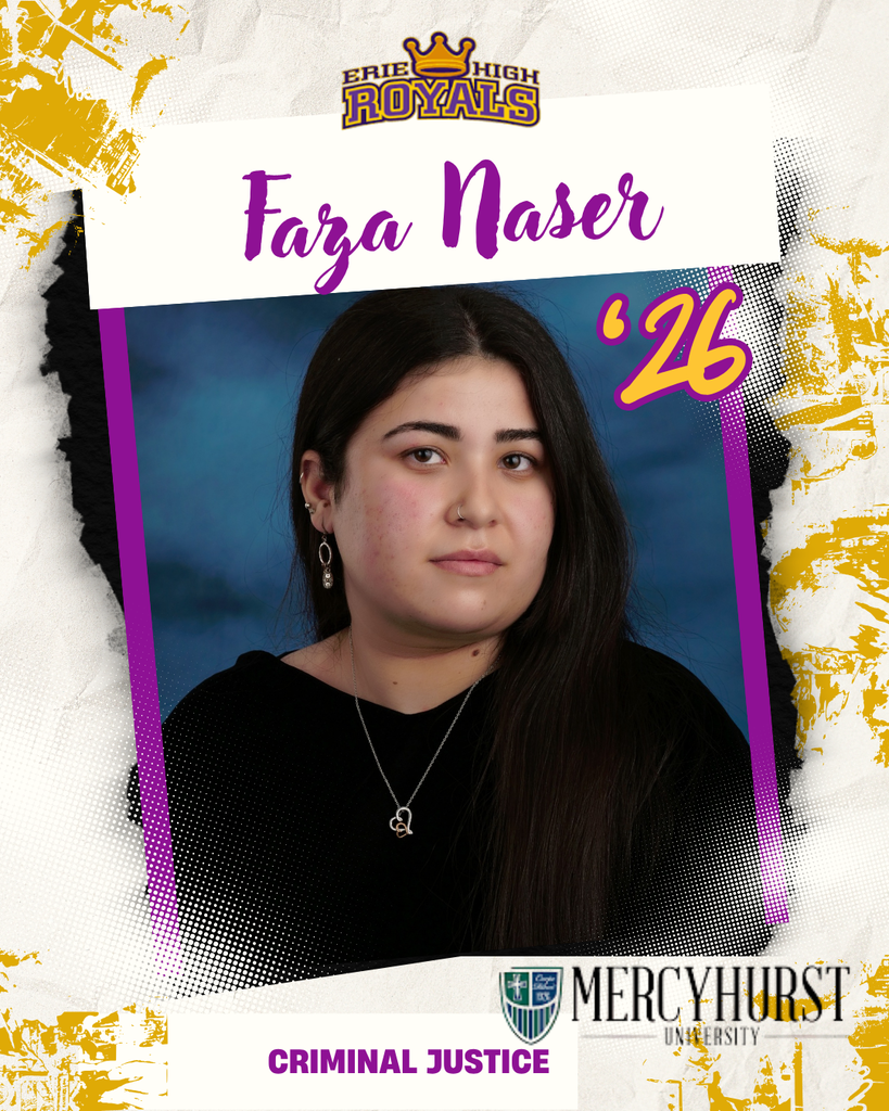 Erie High Senior photo of Faza Naser