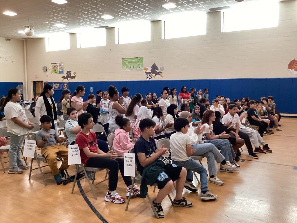 Student receiving a reward
