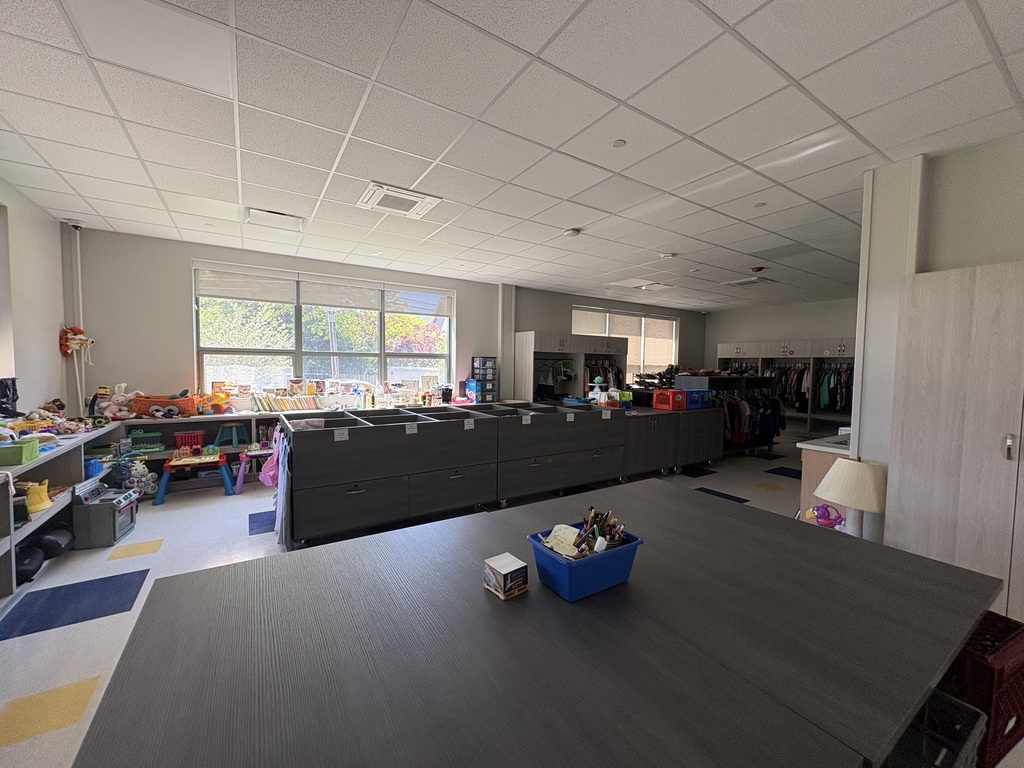 Edison's community closet room.