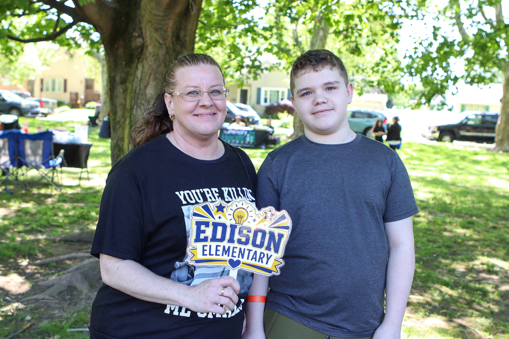 Edison family posing for a picture.