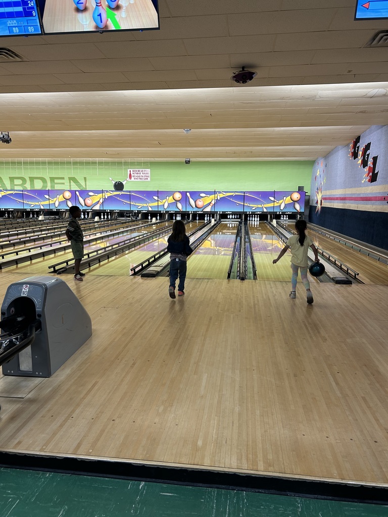 Students bowling