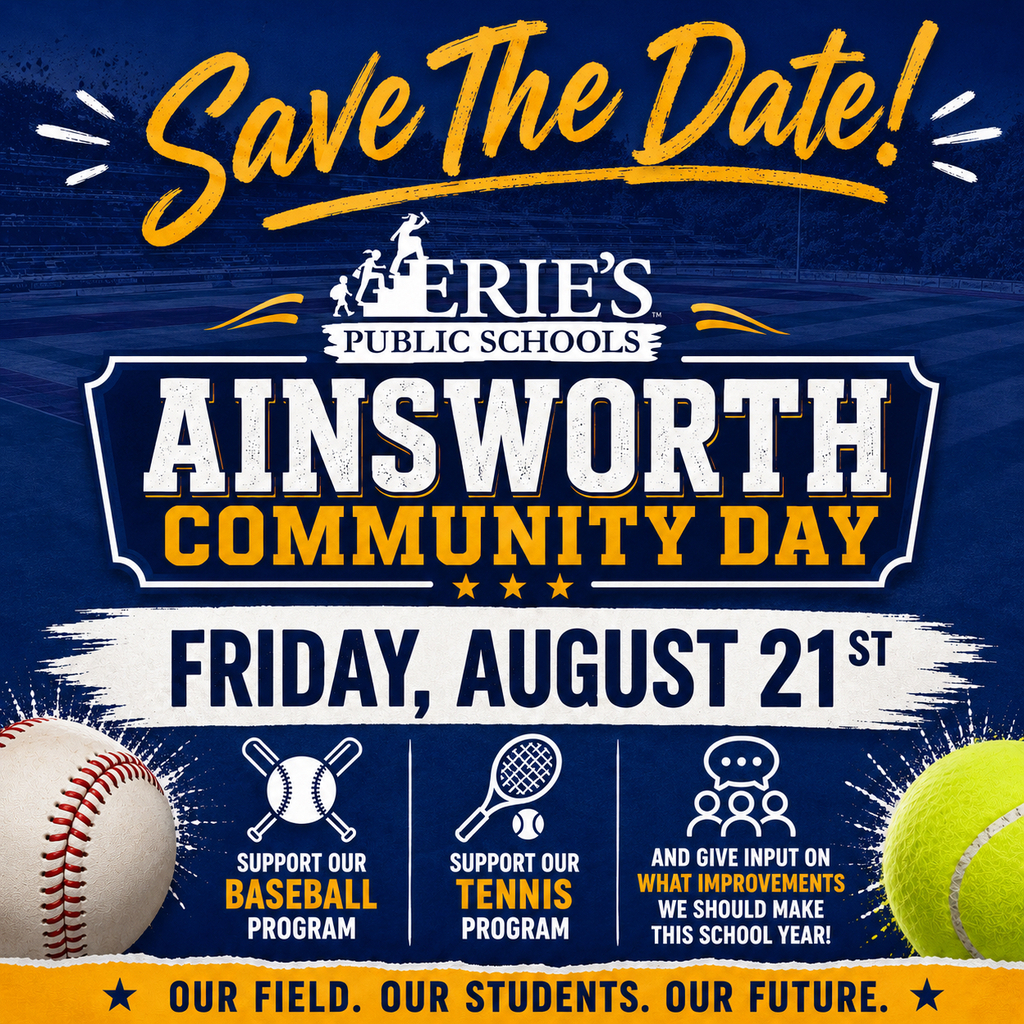 Ainsworth Community Day Save the Date flyer.