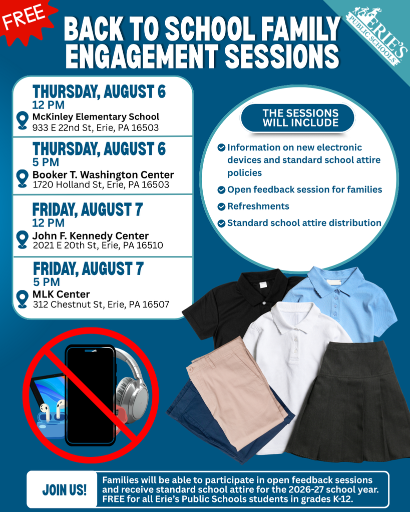 Back To School Family Engagement Session Flyer.