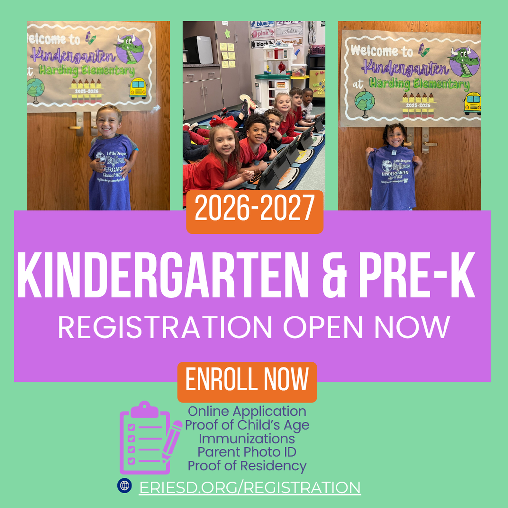 Kindergarten Enrollment is now open