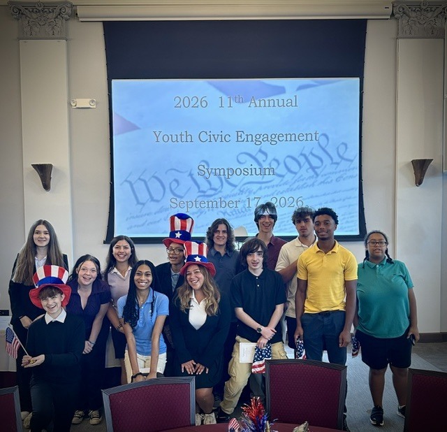 A group of seniors who attended the 11th Annual Gannon University And Erie Together’s Youth Civic Engagement “Constitution Day” Symposium 2026