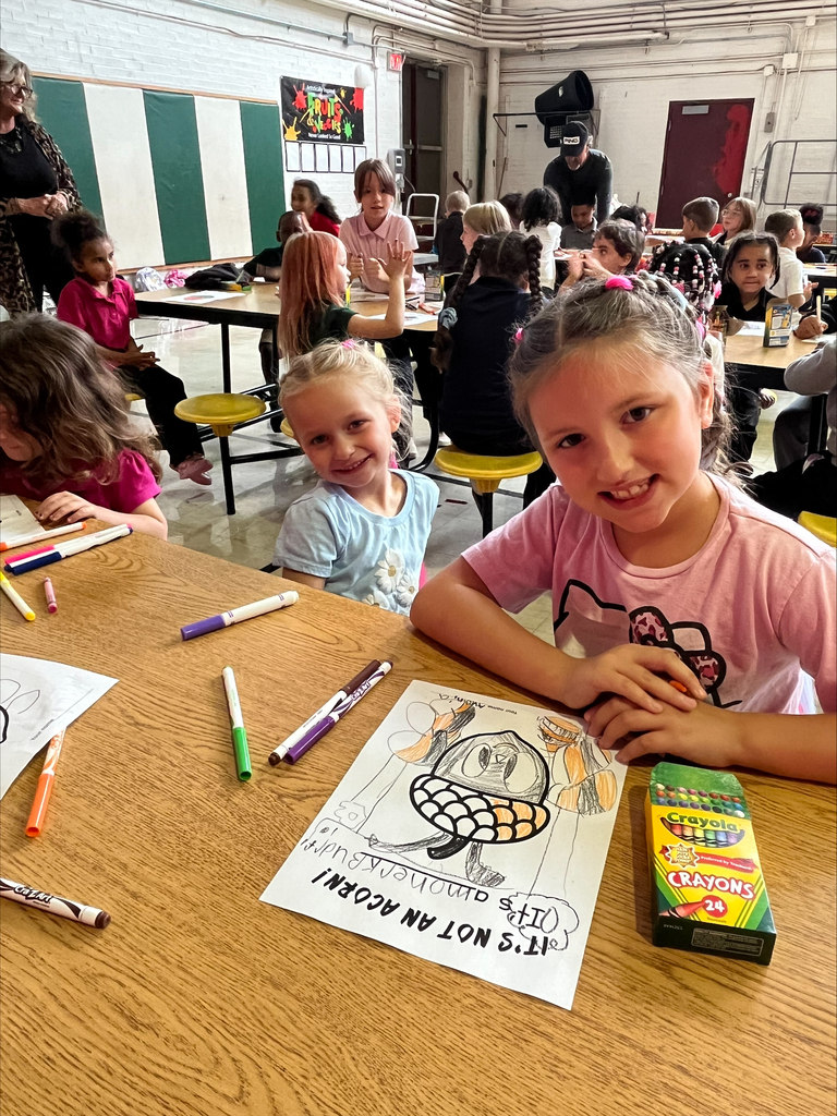 Students coloring