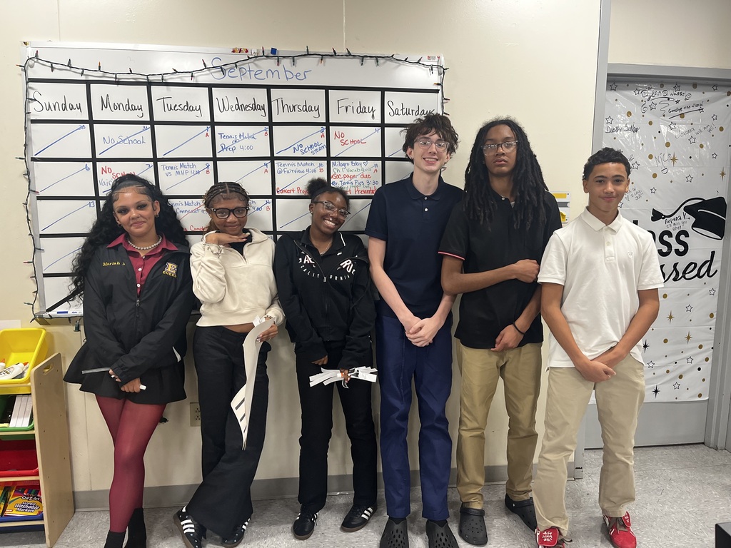 six students in a classroom