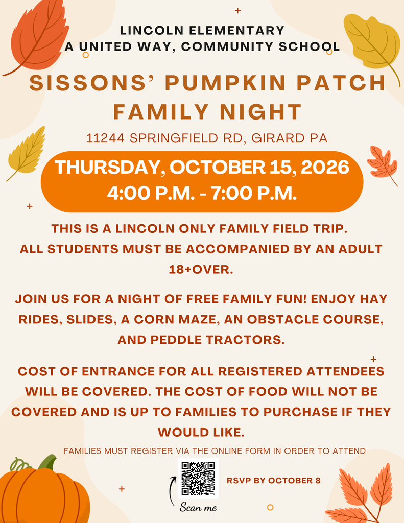 Sissons' Pumpkin Patch Family Night - Thursday, October 15, 2026 4-7pm