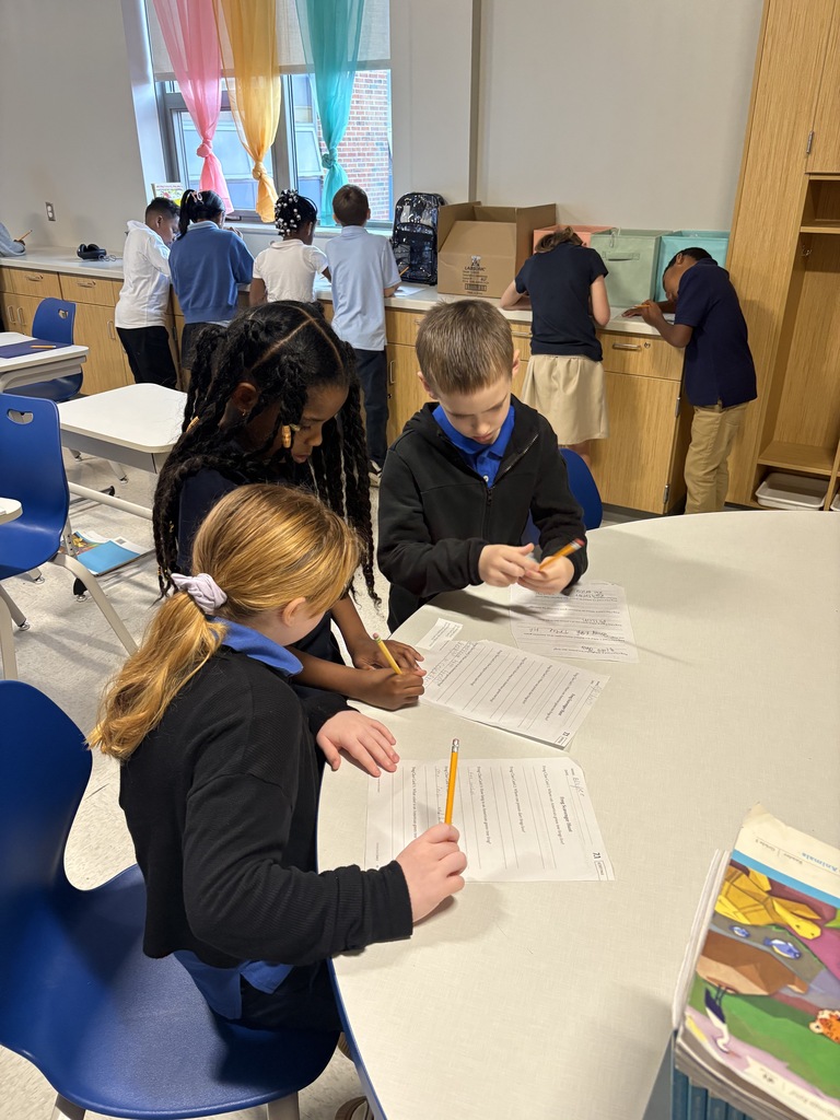 Students writing