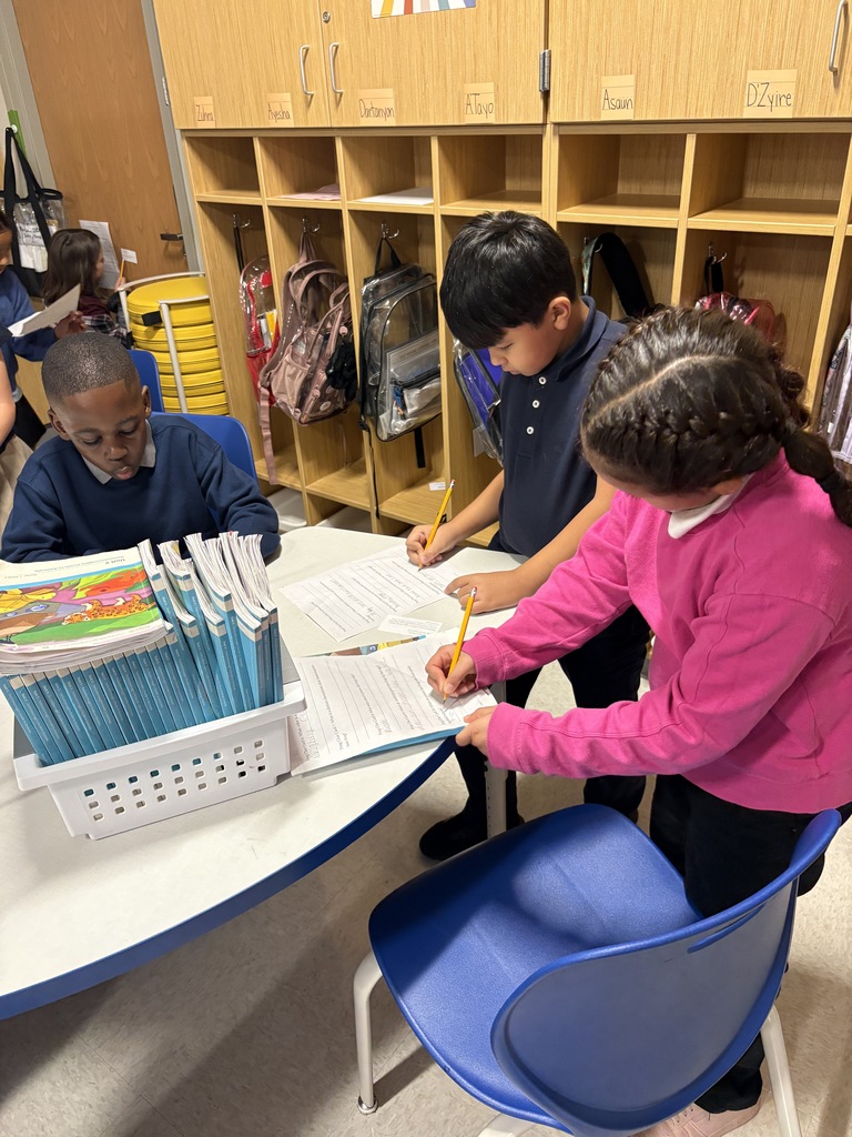 Students writing