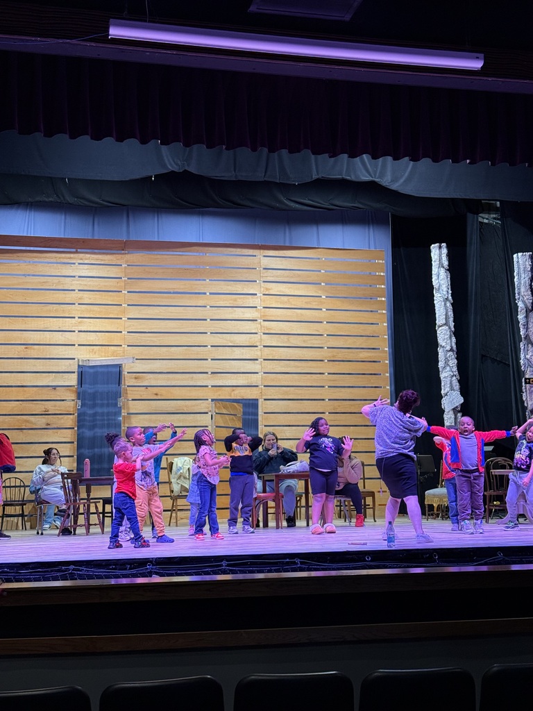 Families on stage at the Playhouse