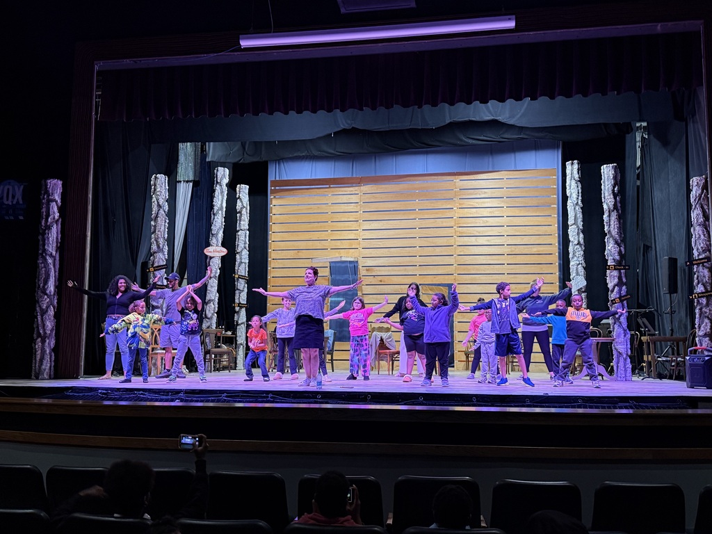 Families on stage at the Playhouse