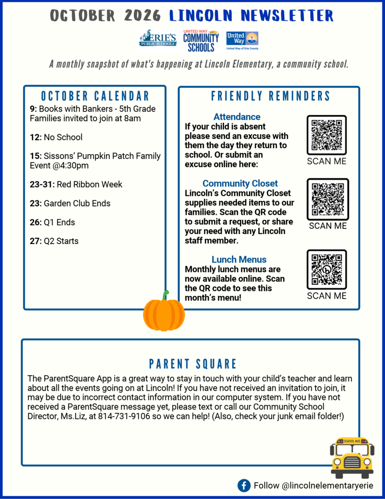 October 2026 Family Newsletter