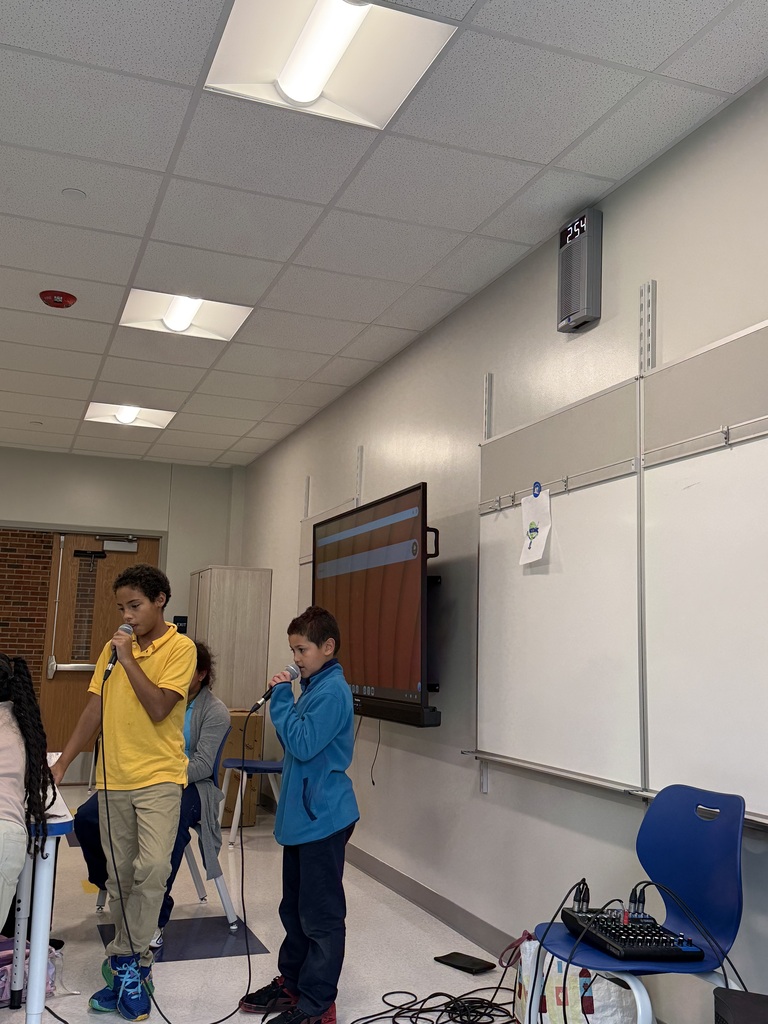 Students singing