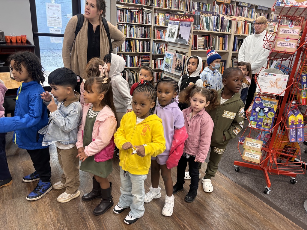 Students touring Werner Books
