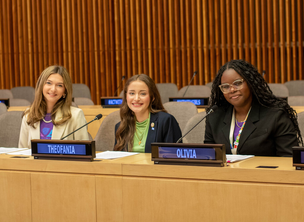 Theofania Nacopoulos participating in the 2026 UN Day of the Gir