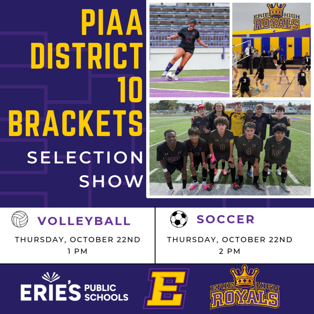 PIAA District 10 Brackets Selection Show Flyer.
