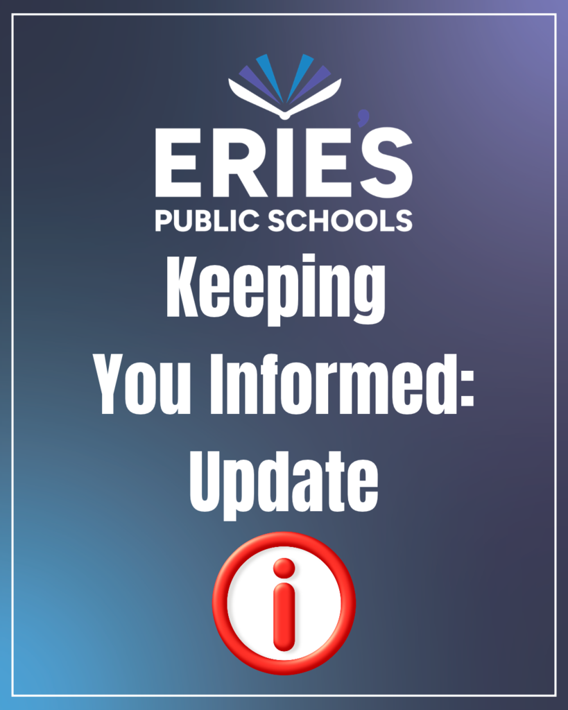 Keeping you informed: update graphic.