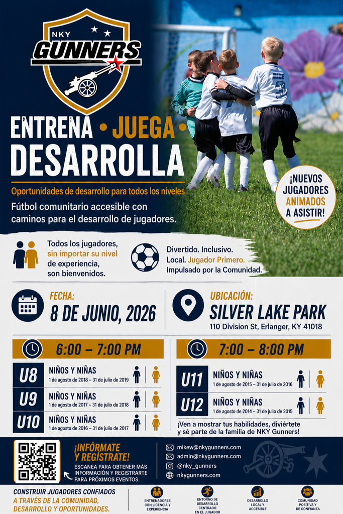 Youth Recreational Sign-up information (English and Spanish)