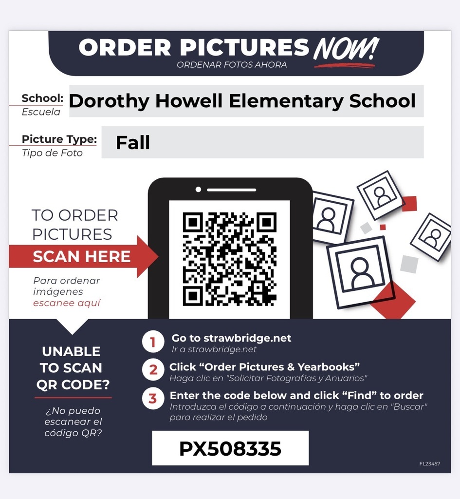 Picture Day ordering QR code