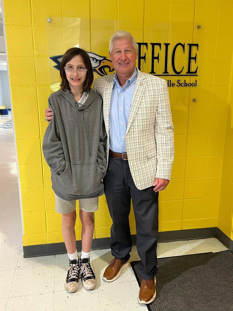 Student with State Representative