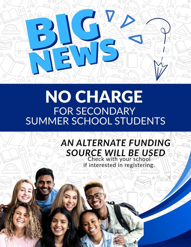 No Charge for Summer School
