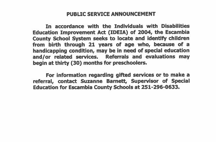 Child Find Information