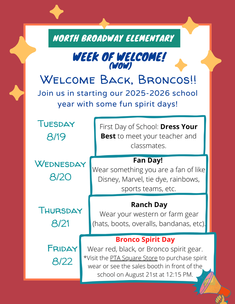 Week of Welcome Flyer