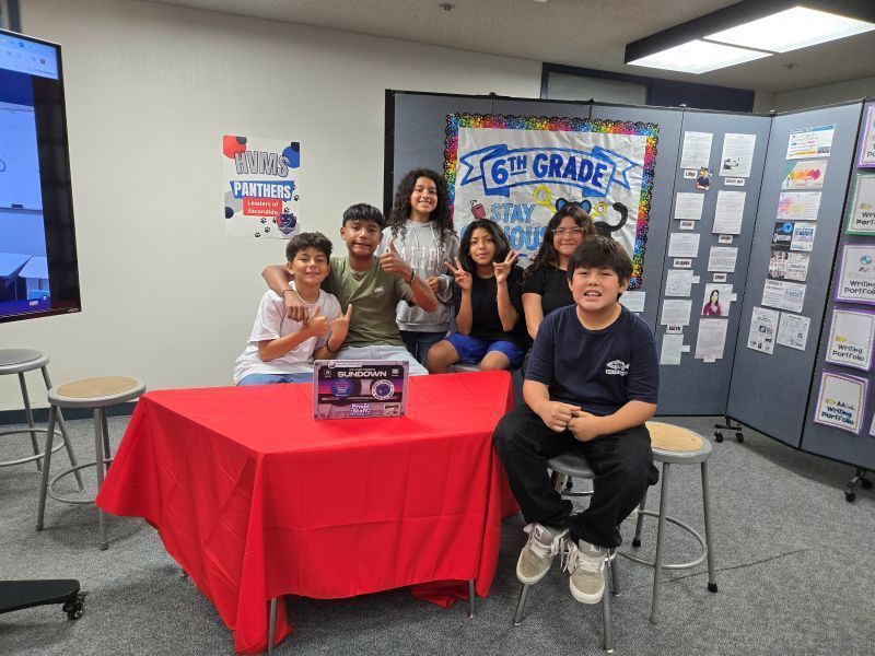 Hidden Valley Middle School students are pictured during the HVMS Student Showcase.