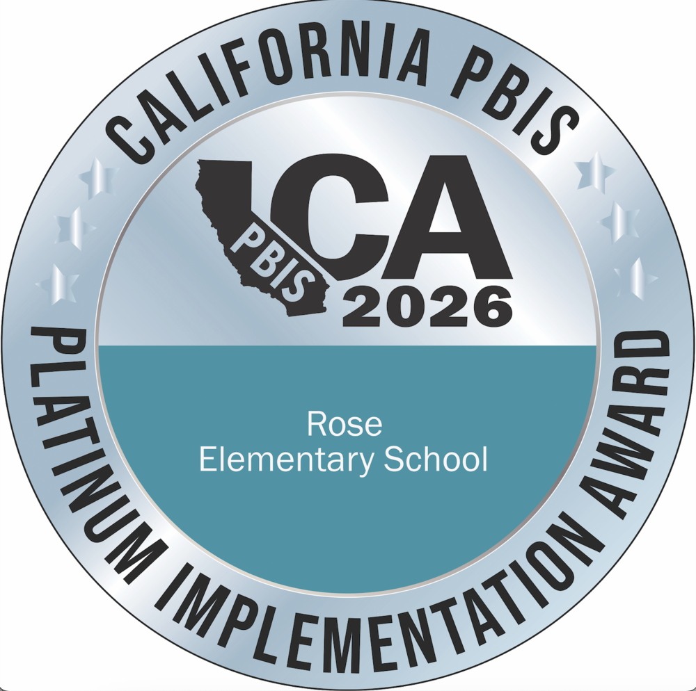 Rose Elementary PBIS Platinum Recognition
